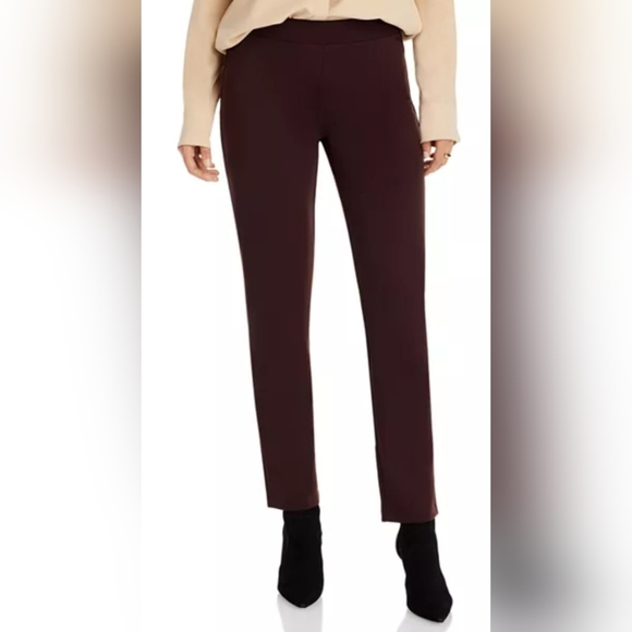 Eileen Fisher Women's Pull On Comfy Business/Office Pants Stretch Rayon Brown M - Picture 4 of 16